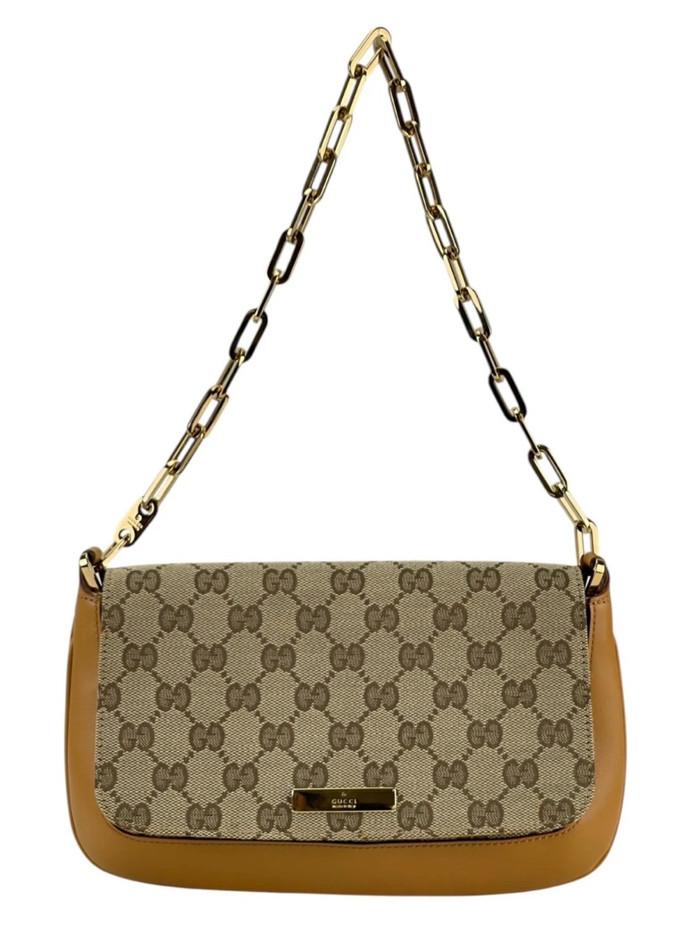 Gucci Jackie Chain GG Canvas Shoulder Bag | Beige/Ebony | Authentic ✨
